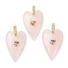 Natural Rose Quartz Pendants GG-CBA51ED-03G-08-1