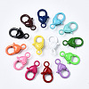 Spray Painted Eco-Friendly Alloy Lobster Claw Clasps X-PALLOY-T080-04-NR-1