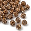 Polymer Clay Rhinestone Beads RB-H284-6MM-Half-246-1