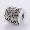 Tarnish Resistant 304 Stainless Steel Rope Chains CHS-F005-10P-3