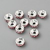 Brass Grade A Rhinestone Spacer Beads RB-A014-Z6mm-27S-2