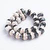 Handmade Printed Porcelain Beads PORC-G004-C09-2