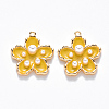 Brass Enamel Pendants KK-T049-052G-05-NF-1