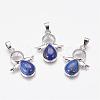 Natural Lapis Lazuli Pendants G-G651-A08-1
