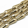 Electroplate Glass Beads Strands EGLA-Q099-D02-1
