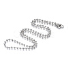 Iron Round Ball Chains with Bead Tips MAK-N034-006B-P-1