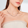 Brass Oval & Flat Round Link Chains CHC-TA0001-23-7