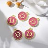 Golden Plated Alloy Enamel Charms ENAM-S118-08D-5