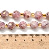 Electroplated Natural Druzy Geode Crystal Beads Strands G-F833-P01-10mm-01-5