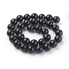 Natural Obsidian Beads Strands G-G099-12mm-24-2