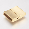 304 Stainless Steel Magnetic Clasps with Glue-in Ends STAS-I011-15G-2