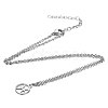 Non-Tarnish 201 Stainless Steel Pendants Necklaces NJEW-S063-TN505-12-2