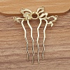 Alloy Hair Comb Findings PW-WGEAC7C-07-1