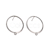 Non-Tarnish 201 Stainless Steel Stud Earring Findings X-STAS-K241-12P-1