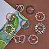 9Pcs 9 Style Alloy Rhinestone Buckles DIY-SZ0008-58-3