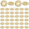 120Pcs Flower Brass Beads KK-BBC0026-04-7
