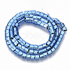 Electroplated Non-magnetic Synthetic Hematite Beads Strands G-S365-007-3