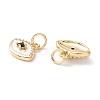 Brass Micro Pave Midnight Blue Cubic Zirconia Charms ZIRC-Z019-03G-NR-3