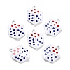 Spray Painted Alloy Pendants ENAM-I052-01-1