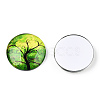 Half Round/Dome Tree Pattern Glass Flatback Cabochons for DIY Projects LS-GGLA-Q037-25mm-M28-06-2
