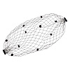 Nylon Fascinator Mesh Face Veil OHAR-WH0034-09A-01-1
