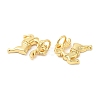 Christmas Rack Plating Brass Pendants KK-D037-02G-2