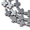Non-magnetic Synthetic Hematite Beads Strands G-P218-17-08-3