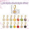 14Pair Brass Leverback Earring EJEW-AR00006-2
