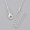 Brass Snake Chain Necklaces X-MAK-T006-11A-S-2