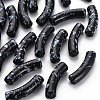 Opaque Spray Painted Acrylic Beads LS-MACR-S372-002F-B01-1