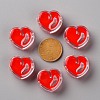 Transparent Enamel Acrylic Beads TACR-S155-004-4