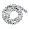 Electroplated Synthetic Non-magnetic Hematite Beads Strands G-H072-F01-01B-2