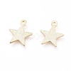 Brass Charms X-KK-G397-04G-2