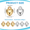 400Pcs 2 Colors CCB Plastic Charms CCB-ME0001-05-2