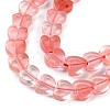 Cherry Quartz Glass Beads Strands G-M403-A18-02-4