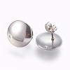 Tarnish Resistant 304 Stainless Steel Stud Earring Findings STAS-G178-03P-13mm-2