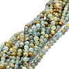 Natural Blue Calcite Beads Strands G-E576-09A-1