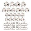 Teardrop Transparent K9 Glass Pendants DJEW-SZ0001-02P-1