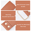 2Pcs 2 Style Leather Tape Measure Clip for Belt AJEW-GF0007-76-6