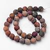 Natural Polychrome Jasper/Picasso Stone/Picasso Jasper Beads Strands G-D809-03-10mm-2