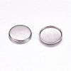 Tarnish Resistant 304 Stainless Steel Plain Edge Bezel Cups STAS-F117-49P-2