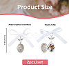 316 Surgical Stainless Steel Locket Pendants PALLOY-FH00049-2