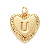 Rack Plating Real 18K Gold Plated Brass Pendants KK-E260-01G-U-1