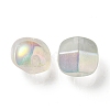 UV Plating Luminous Transparent Acrylic Beads OACR-P010-01B-2