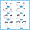 26Pcs 8 Styles Acrylic Doll Eyelashes FIND-PH0026-66-2
