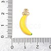 Fruit Alloy Enamel Pendants ENAM-P264-02J-G-4