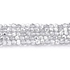Transparent Electroplate Glass Beads Strands GLAA-H021-01B-HP06-2