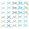 Handmade Polyester Bowknots Ornament Accessories AJEW-TAC0014-11B-3