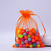 Rectangle Organza Drawstring Bags CON-PW0001-054C-14-1