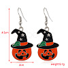 Halloween Theme Alloy Enamel Dangle Earrings FS-WG50C46-11-1